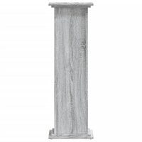 Plantenstandaard 33x33x100 cm bewerkt hout grijs sonoma eiken