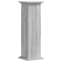 Plantenstandaard 33x33x100 cm bewerkt hout grijs sonoma eiken