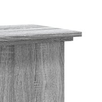 Plantenstandaard 33x33x100 cm bewerkt hout grijs sonoma eiken