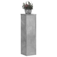 Plantenstandaards 2 st 17x17x60 cm bewerkt hout betongrijs