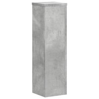 Plantenstandaards 2 st 17x17x60 cm bewerkt hout betongrijs