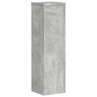 Plantenstandaards 2 st 17x17x60 cm bewerkt hout betongrijs