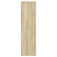 Plantenstandaards 2 st 17x17x60 cm bewerkt hout sonoma eiken