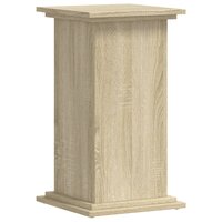Plantenstandaard 33x33x60 cm bewerkt hout sonoma eikenkleurig