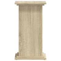 Plantenstandaard 33x33x60 cm bewerkt hout sonoma eikenkleurig