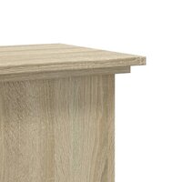 Plantenstandaard 33x33x60 cm bewerkt hout sonoma eikenkleurig