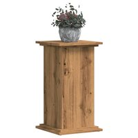 Plantenstandaard 33x33x60 cm bewerkt hout artisanaal eiken