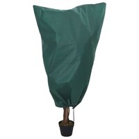 Vlieshoezen voor planten met trekkoord 4 st 70 g/m&sup2; 0,8x0,8 m