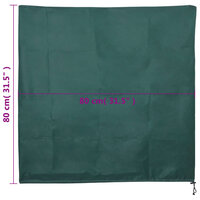 Vlieshoezen voor planten met trekkoord 4 st 70 g/m&sup2; 0,8x0,8 m