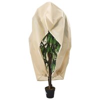 Plantenhoezen met ritssluiting 4 st 70 g/m&sup2; 2,36x2 m