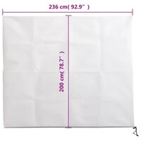Plantenhoezen met ritssluiting 2 st 70 g/m&sup2; 2,36x2 m
