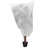 Plantenhoezen met trekkoord 8 st 70 g/m&sup2; 0,8x1 m