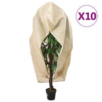 Plantenhoezen met ritssluiting 10 st 70 g/m&sup2; 3,14x2,5 m