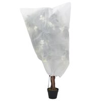 Plantenhoezen met trekkoord 4 st 70 g/m&sup2; 0,8x1,2 m
