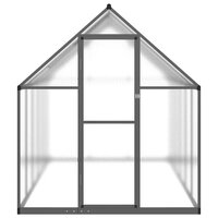 Tuinkas met basisframe 334x169x195 cm aluminium antracietkleur