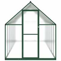 Tuinkas met basisframe 445x169x195 cm aluminium groen