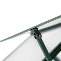 Tuinkas met basisframe 334x169x195 cm aluminium groen