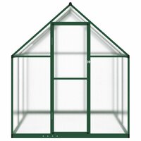 Tuinkas met basisframe 169x169x195 cm aluminium groen