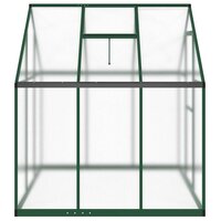 Tuinkas met basisframe 169x169x195 cm aluminium groen