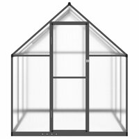 Tuinkas met basisframe 169x169x195 cm aluminium antracietkleur
