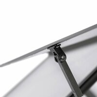 Tuinkas met basisframe 169x169x195 cm aluminium antracietkleur