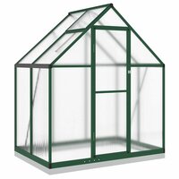 Tuinkas met basisframe 169x114x202 cm aluminium groen