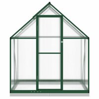 Tuinkas met basisframe 169x114x202 cm aluminium groen