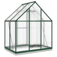 Tuinkas met basisframe 169x114x202 cm aluminium groen