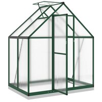 Tuinkas met basisframe 169x114x202 cm aluminium groen