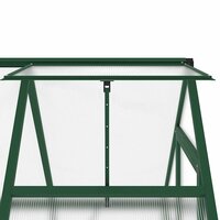 Tuinkas met basisframe 169x114x202 cm aluminium groen