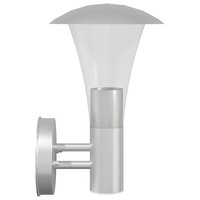 Buitenwandlamp roestvrij staal zilverkleurig