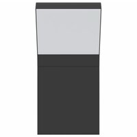 Buitenwandlampen 2 st LED gegoten aluminium zwart