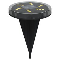 Grondlampen 4 st solar met grondpennen warmwit