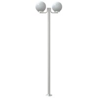 Buitenvloerlampen 3 st 215 cm roestvrij staal zilverkleurig