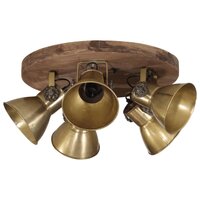 Plafondlamp 25 W E27 50x50x25 cm antiek messingkleurig