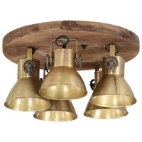 Plafondlamp 25 W E27 50x50x25 cm antiek messingkleurig