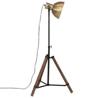 Vloerlamp 25 W E27 75x75x90-150 cm antiek messingkleurig