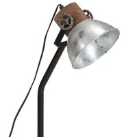 Bureaulamp 25 W E27 18x18x60 cm vintage zilverkleurig