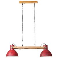 Hanglamp 25 W E27 85x28x109 cm verweerd rood