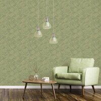 Behang Evergreen Wicker Natural groen