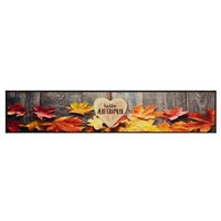 Keukenmat wasbaar herfstprint 60x300 cm fluweel