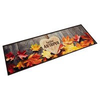 Keukenmat wasbaar herfstprint 45x150 cm fluweel