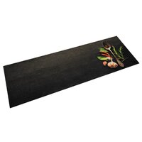 Keukenmat wasbaar kruidenprint 60x180 cm fluweel