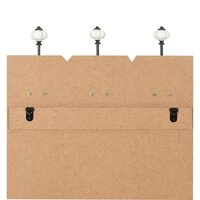 Wandkapstok met 6 haken HAPPY LOVE 120x40 cm