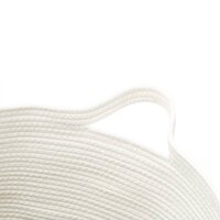 Opbergmand &Oslash; 49x65 cm katoen zwart en wit