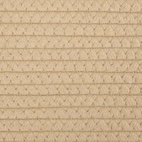 Opbergmand &Oslash; 38x46 cm katoen beige en wit