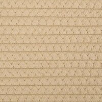 Opbergmanden 2 st &Oslash; 24x18 cm katoen beige en wit