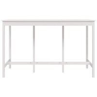 Bartafel 180x80x110 cm massief grenenhout wit