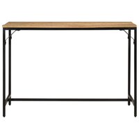 Eettafel 110x55x75 cm massief ruw mangohout en ijzer