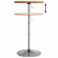 Bartafel &Oslash; 50x90,5 cm massief beukenhout